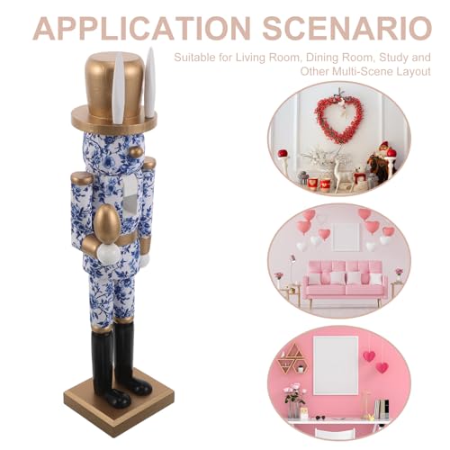 Casse-Noisette Lapin de Pâques en bois compact pour petit espace - 4