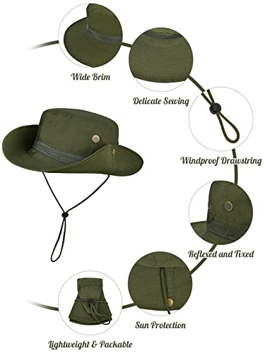 Image of Baby Sun Hat UPF 50+ Sun Protective Toddler Bucket Hat Summer Kids Beach Hats Wide Brim Outdoor Play Hat for Boys Girls