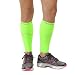 Zensah Reflective Compression Leg Sleeves - Best Night Running Gear - Relieve Shin Splints - Calf Sleeves for Running - Improve Visibility,S/M,Neon Green