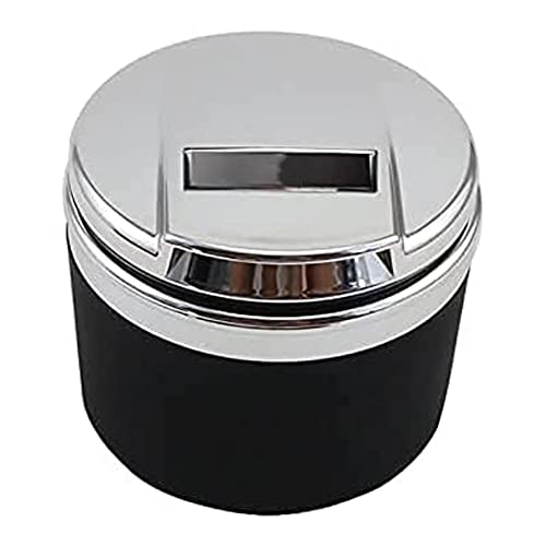 Cenicero de Coche para Citroen Berlingo 2010-2020, Antiolores Sin Humo Cenicero con Tapa y Luz Led PortáTil Cubo de Basura para Cigarrillos Accesorios para Coche Hogar Oficina Cover