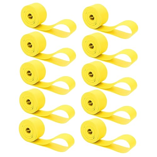 NULYLU 10pcs Bike Tire Liner Rim Strips PVC Inner Tube Protector for Bicycles Long Distance Riding