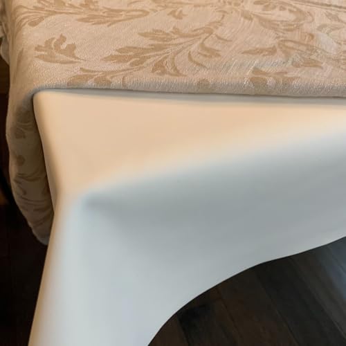 Britannia Home Table Protector Pad – Waterproof, Heat Resistant Dining Table Cover with Soft Faux Leather Finish, Lies Flat, Cut-to-Size (54" x 90") by Britannia Home - Used condition - CA$29.40