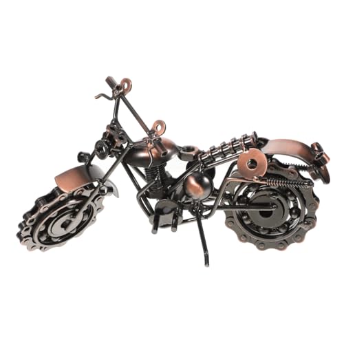 Modèle de moto en fer statue miniature réaliste décoration maison table