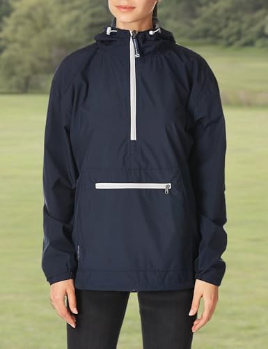 Image of Charles River Apparel Women's Chatham Anorak, Lightweight Wind and Water-Resistant Jacket with Jersey Lining