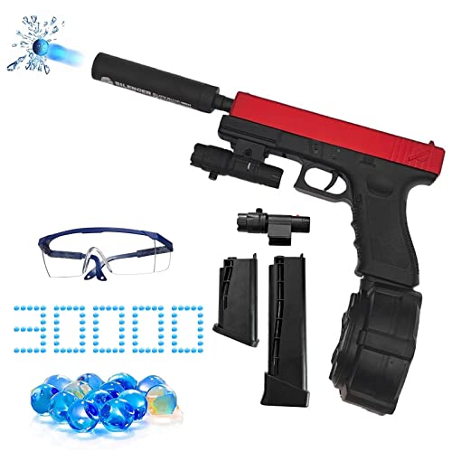 Jm-x2 Gel Ball Blaster Toy - Maximum Range 200 Feet, New Jm-x2 Gel Ball Blaster Water Ball Blaster with 50000 Water Gel Beads for Adults Shooting Battle Games Automatic Splatter
