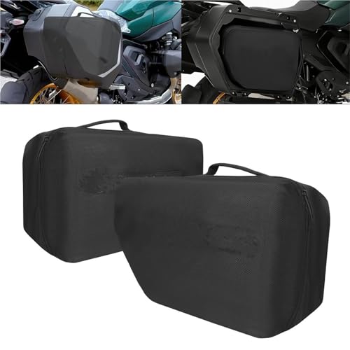 Bolsa de equipaje negra para rutas en BMW R1300GS, forro de maletero de aventura 5