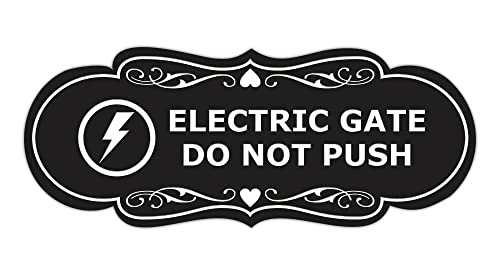 Panneau portail électrique Do Not Push pour éviter les pannes de moteur