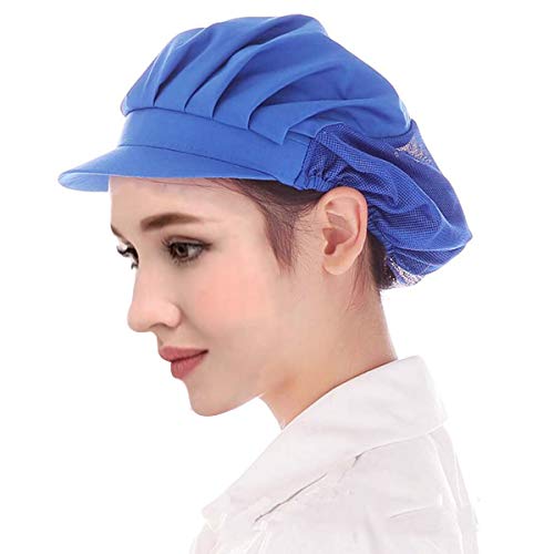 Adjustable Chef Cap Cooking Kitchen Hat Food Service Hair Nets Mesh Brim Reusable Restaurant Vent Beanie