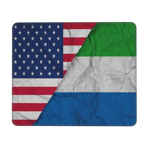 Tapis De Souris Drapeau Américain De La Sierra Leone Mouse Pad Glissement Facile Accessoires De Jeu Portable Tapis Souris pour Ordinateur Gaming Bureau XL