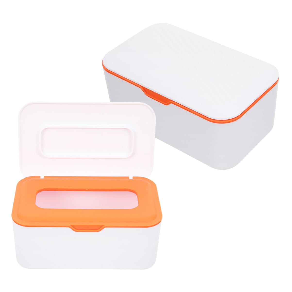 CONGARTENO 2pcs Box Diaper Wipes Dispenser Rectangle Tissue Box Cover Napkin Storage Luxury Bathroom Accessory