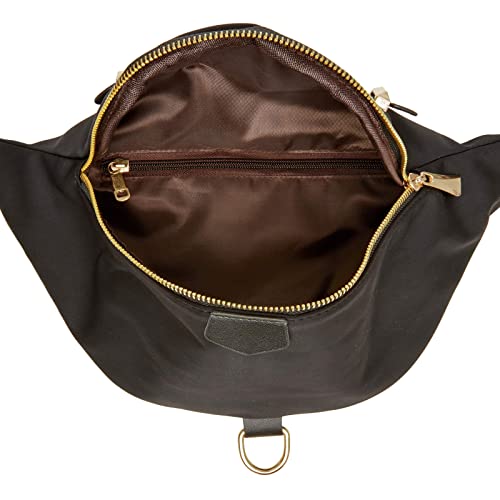 Pacote de cintura plus size preto, bolsa unissex com cintura ajustável 109,2 a 172,8 cm