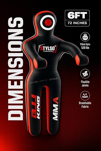 image for Stylso Un-Filled Grappling Dummy Wrestling Dummy Jiu Jitsu Dummy for B