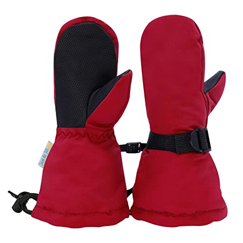 Image of JAN & JUL Girls' Insulated Waterproof Snow Mittens for Toddlers and Kids