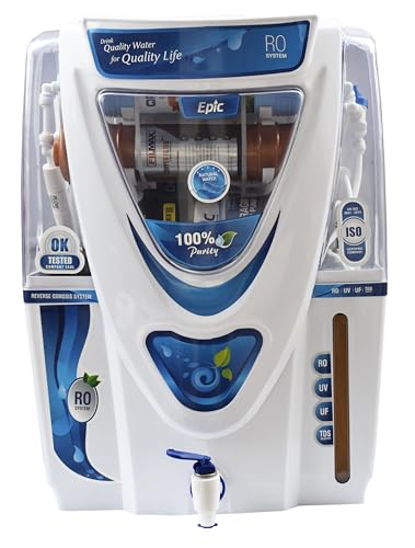 AquaFresh Epic Model 12 L RO + UF + TDS + ALKALINE + COPPER Filter Water Purifier with Prefilter (White)