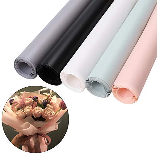 ラッピングペーパー 花束 包装紙 半透明 OPP ラッピング材 ギフト/工芸品/フラワー 梱包用 厚め 防水 破れにくい 無地 オシャレ 記念日 誕生日 バレンタインデー 贈り物 花屋 ギフトショップ用 DIY手作り 20枚入 シャンパン色