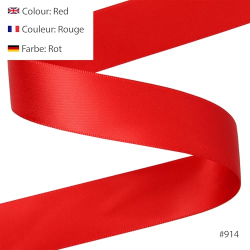 Les Petits Rubans Polyester Ribbon, Double Sided Satin Ribbon 100% Polyester for Weddings Gift Wrapping, Floral Arrangements - Image 2
