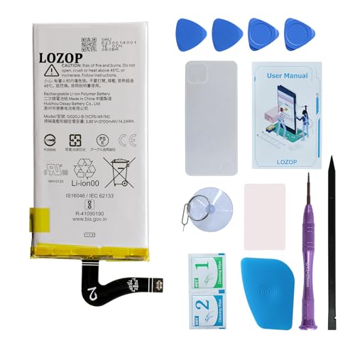 LOZOP Pixel 4 XL Battery Replacement Kit with Tools & Manual