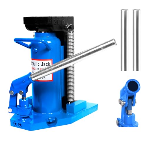 10-Ton Weighing Air Hydraulic Claw Jack, 11.8-16.9 in Top Height Industry Low Profile Bottle Jack, Heavy Duty Hydraulic Toe Jack for Machinery