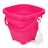 Packable Pails Collapsible Beach Pail and Shovel - Pink