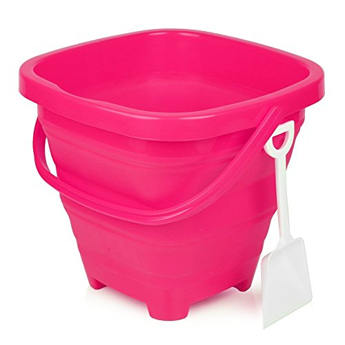Packable Pails Collapsible Beach Pail and Shovel - Pink