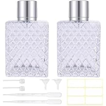 100ml/3.4oz Glass Perfume Atomizer Bottles, 2pcs Refillable Empty Perfume Bottle Atomizer, Portable Cologne Travel Perfume Atomizer