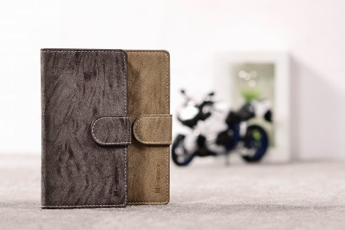 Megix Technology Premium Ceo The King Series Flipstand Folio Case For Sony Xperia Z - Retail Packaging - Light Brown #TOP5