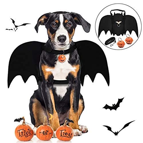 Costume D'animaux De Compagnie Halloween, Costume De Chauve-souris Pour Chiens Costume De Chien Efficace, Batman Avec Cloche De Laisse Cloche Et Bague Pour Chiens Cosplay Fête Des Événements Cover