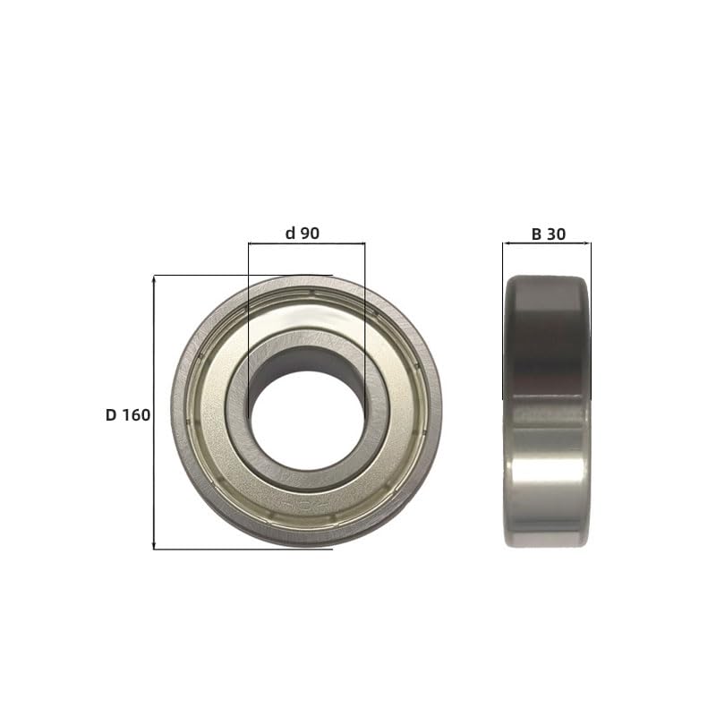 FAG DEEP Groove Ball Bearings Assortment - 6218-2Z 6217 6216-2Z 6214-2Z 6213-H-2Z-SN 6309-H-2Z-SN 6313-2Z, Industrial HIGH Precision (6218-2Z)