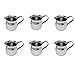 Update International BC-3 Stainless Steel Bell Creamer, 3-Ounce, 2-1/4-Inch, Set of 6