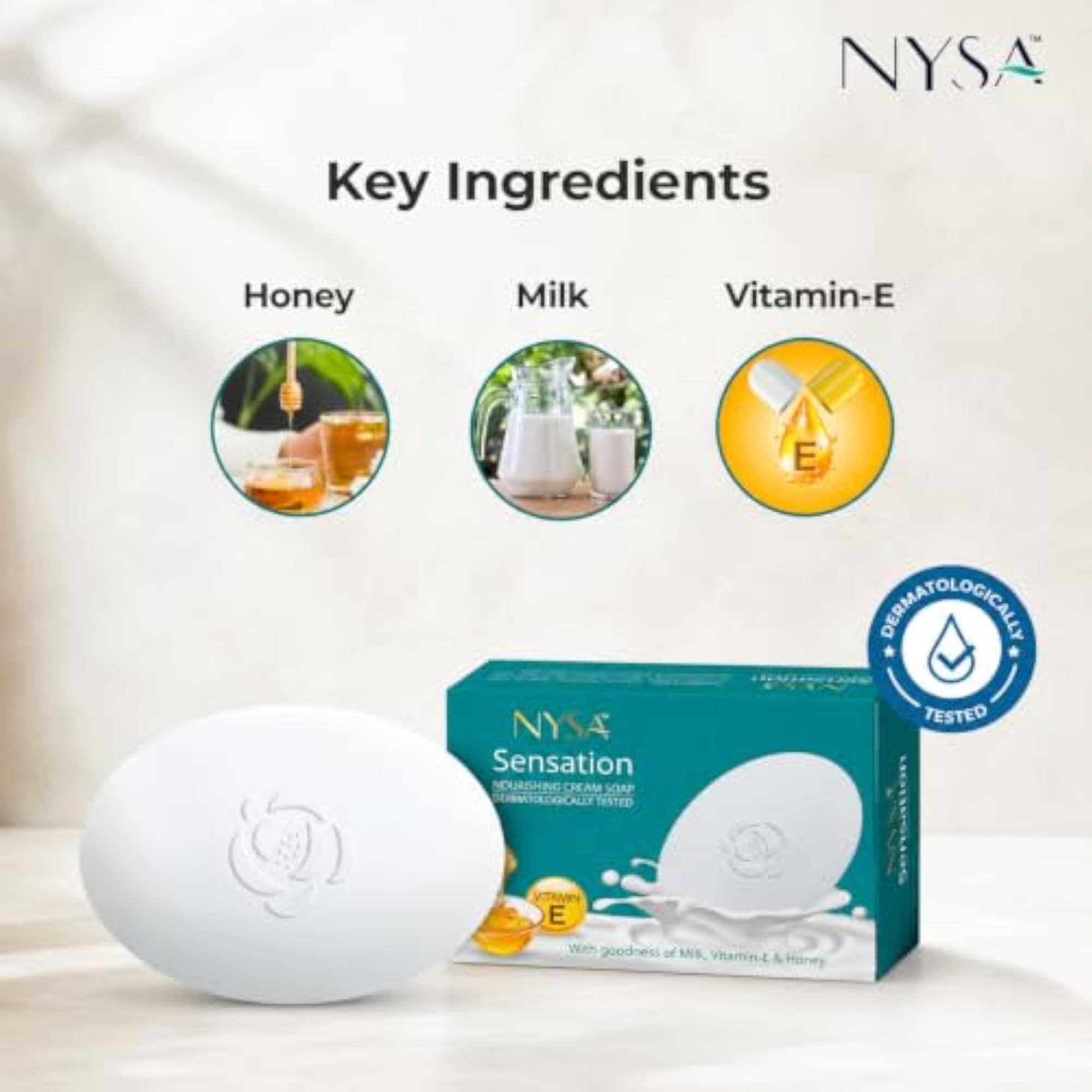 NYSA Sensation Nourishing Cream Soap Pack of 5