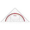 Maped M028600 – Geodriehoek Geo-Flex, 16 cm, transparant