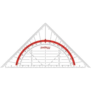 Maped M028600 – Geodriehoek Geo-Flex, 16 cm, transparant
