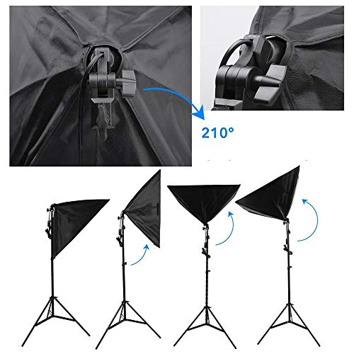 Kit Iluminação Estúdio Softbox Quad 40x60cm com Tripé