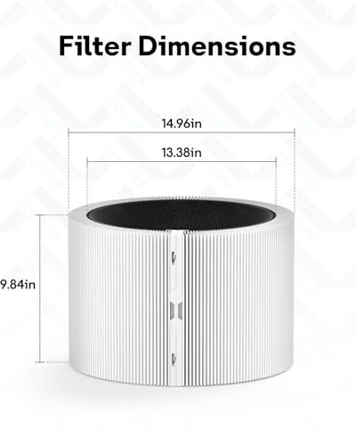 Image of Leemone 2 Pack Replacement Filter Compatible with Blue Signature SP4i Large Model Air Purifier, Removes Pollen, Dust, Smoke, Pet Hair & Odors