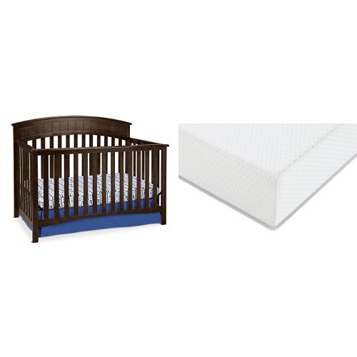 Graco Charleston Convertible Crib + Graco Premium Foam Crib and Toddler Bed Mattress