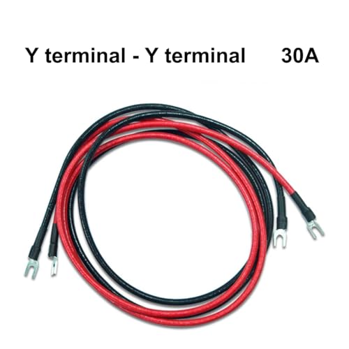 Image of ITECH 30A Y Terminal - Y Terminal Test Lead for Lab Power Supply Electronic Load A Pair of Red and Black Test Line IT-E30320-YY 2m