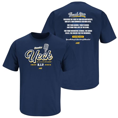 Camiseta Milwaukee béisbol Thanks Ueck SM-5XL para evitar tallas pequeñas