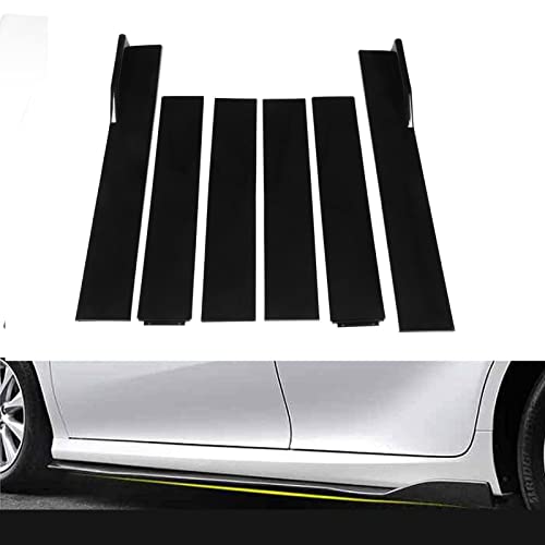 Automotive Universal-Seitenschweller, Auto-Seitenschweller 6PCS Schwarz zum Schutz