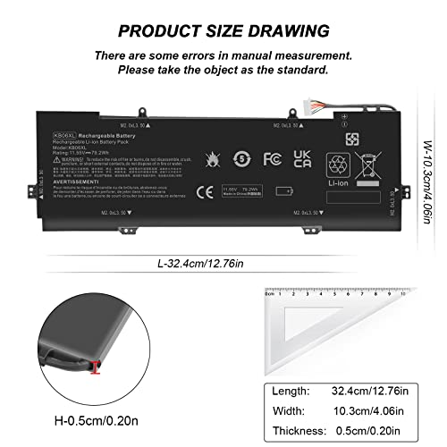 Image of KB06XL 902499-856 902499-855 902401-2C1 Battery for HP Spectre X360 15-BL012DX 15-BL112DX 15-BL0XX 15T-BL000 15T-BL100 15-BL075NR 15-BL152NR 15-BL000 15-BL000NA 15-BL030NG BL112DX HSTNN-DB7R TPN-Q17