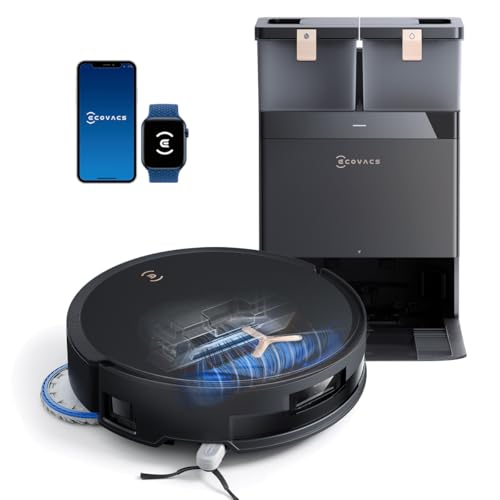 Image of ECOVACS DEEBOT T50 MAX Robot Vacuum and Mop,18,500Pa Blast Suction,12-in-1 Omni Station,18mm Auto Mop Lift, Zero Tangle, TruEdge Edge Cleaning, Perfect for Pet Hair, Carpets & Hard Floors