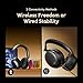 Oraimo BoomPop N Highbrid Active Noise Cancelling Headphones, 65H Playtime, 3 EQ Modes, Deep Bass, Bluetooth 5.4, Wireless Over-Ear Headphones with Microphone for Office Travel, Black