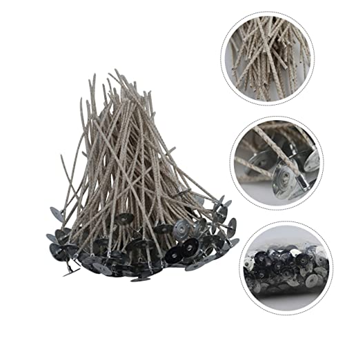 Mechas para velas ARTIBETTER 200 piezas con base miniatura 4