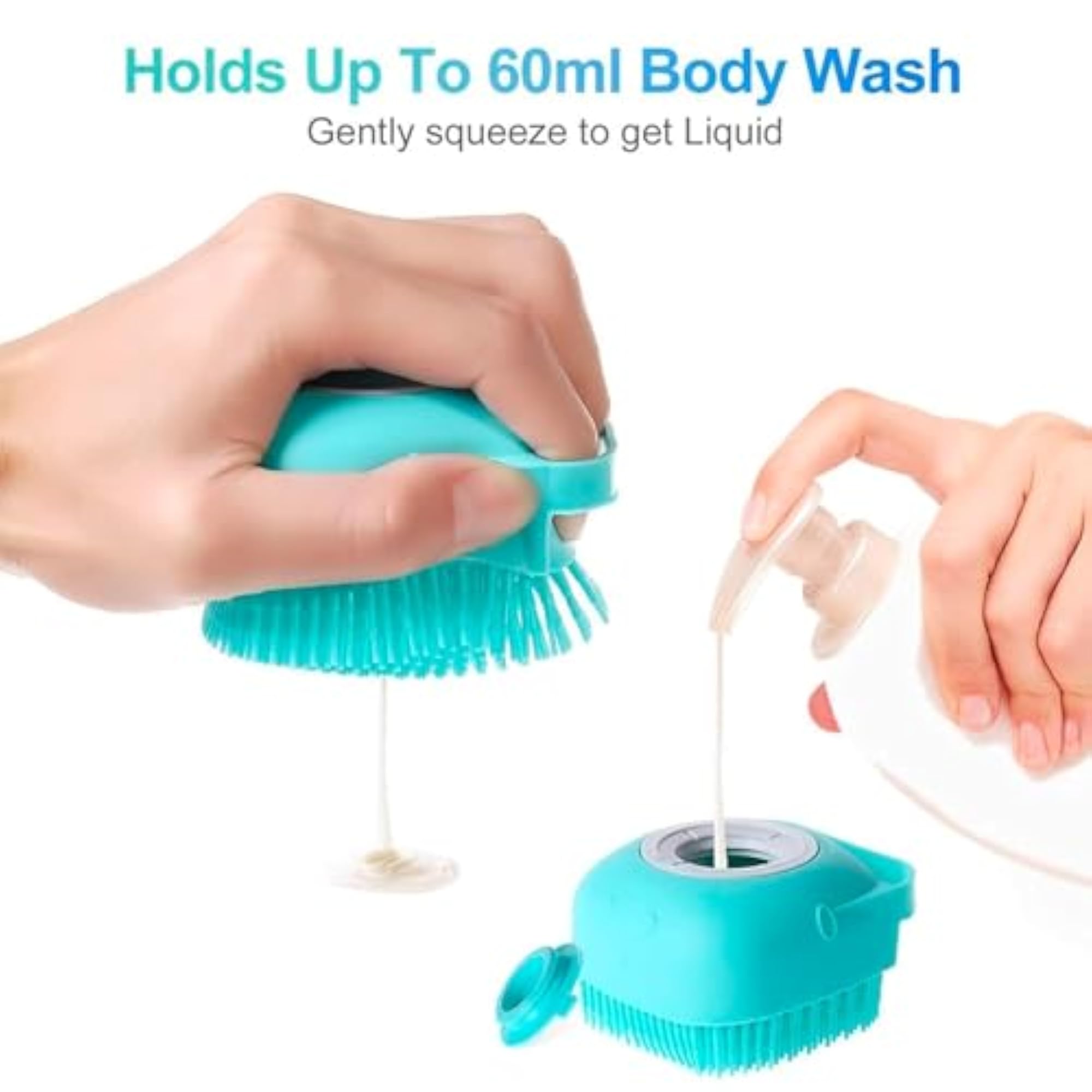 Silicone Bath Brush for Massage and Exfoliation
