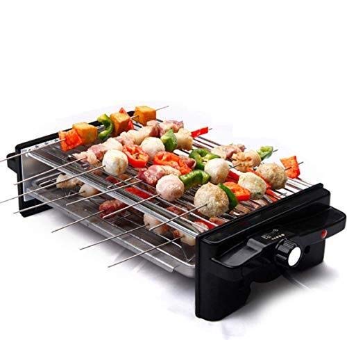 AZHom Electric BBQ Grill Korean Smoke-free Non-stick Barbecue Grill Household Double-layer Double-layer Non-stick Grill Plate Grilled Fish Oyster Skewers (41.5 * 14.5 * 22CM)