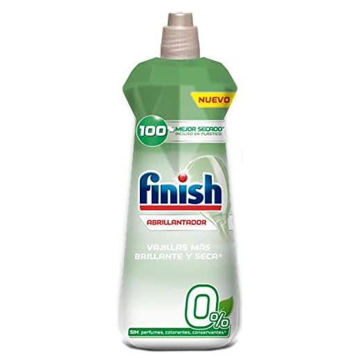 Finish 0% Abrillantador Sin perfume para lavavajillas - formato 400 ml - 100 lavados