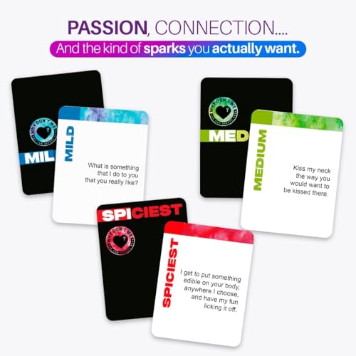 Why Don't We - Spice IT UP - Super Fun Couples Games for Date Nights: 150 Cards with Conversations, Spicy Dares & More - Best Date Night Games for Couples - Romantic Adult Couple Game - Image 6