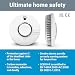 FireAngel Combination Smoke and Carbon Monoxide Alarm for Home - SCB10-R, 10 Year Life, Dual Carbon Monoxide Detector and Smoke Alarm with Test and Hush Button - Combined CO and Fire Alarm - White