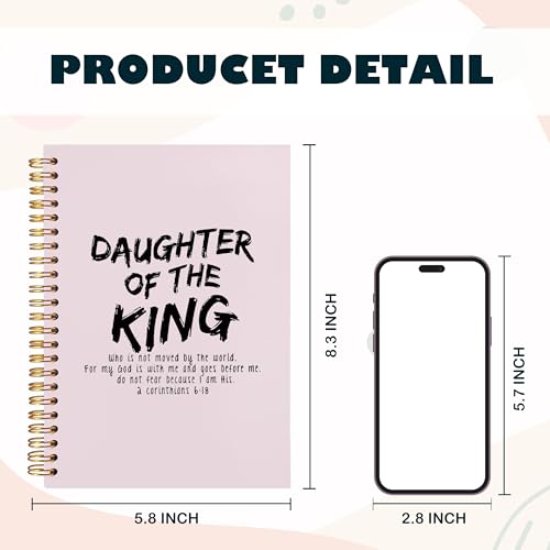 Carnet de notes A5 floral bleu BearCake avec couverture rigide et spirale