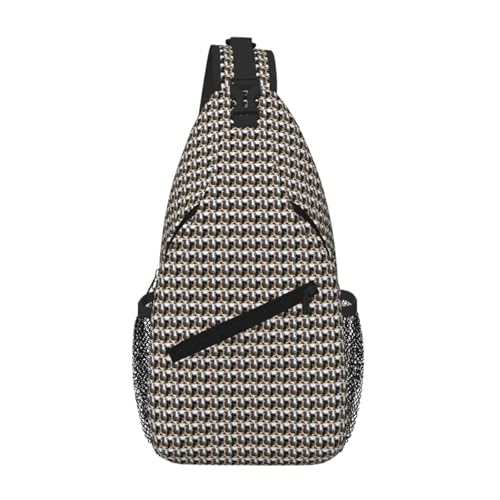 Bolsa de pecho cruzada diagonal y ligera para senderismo diario urbano