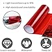 PYALXDN 1 Pcs Car Light Tint Film 12 X 48inch,Cuttable&Stretchability Car Headlight Taillight Fog Light Vivid Vinyl Wrap Protector,Non-Marking Self-Adhesive Decals Car Decor mit squeegee,red